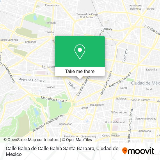 Mapa de Calle Bahía de Calle Bahía Santa Bárbara