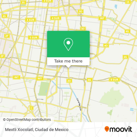 Mextli Xocolatl map