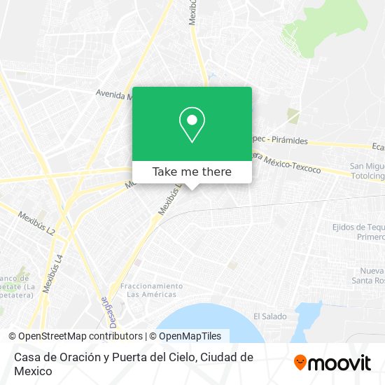 Casa de Oración y Puerta del Cielo map