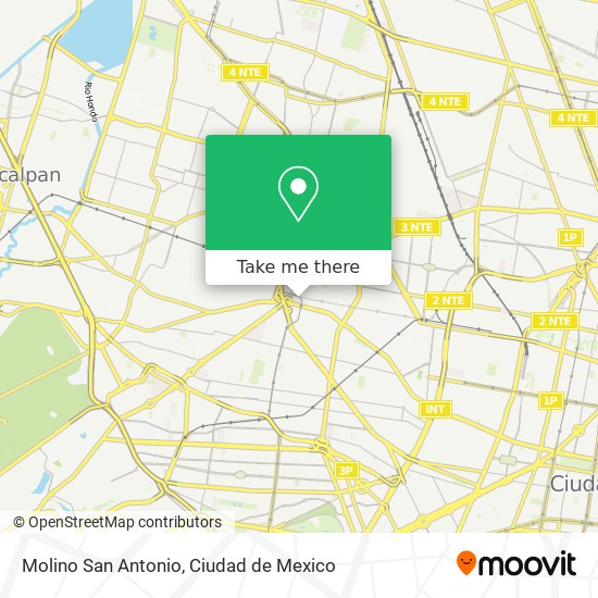 Molino San Antonio map