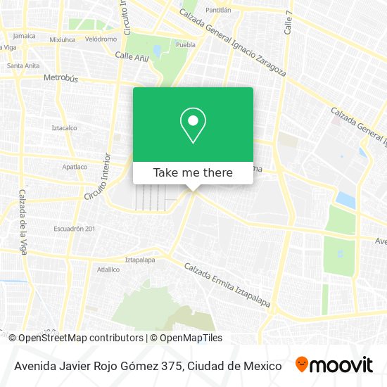 Mapa de Avenida Javier Rojo Gómez 375