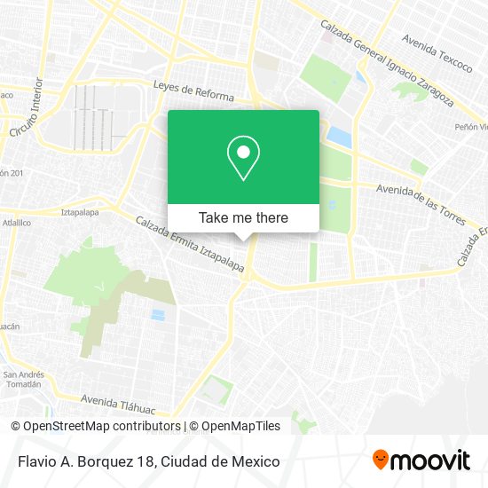 Flavio A. Borquez 18 map