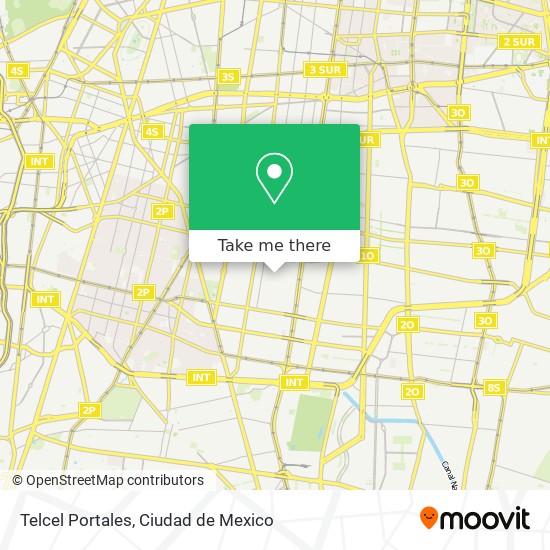 Telcel Portales map