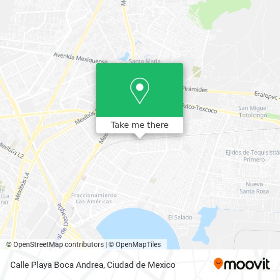 Calle Playa Boca Andrea map
