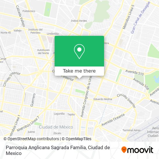 Parroquia Anglicana Sagrada Familia map