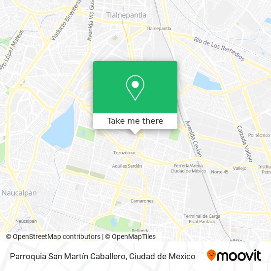 Mapa de Parroquia San Martín Caballero