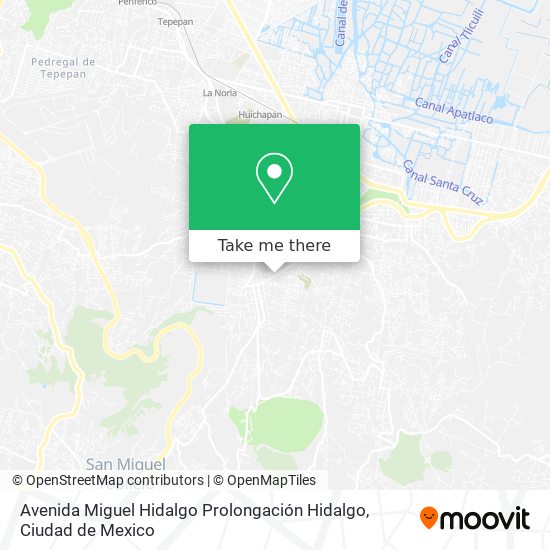 Mapa de Avenida Miguel Hidalgo Prolongación Hidalgo