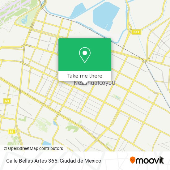 Mapa de Calle Bellas Artes 365