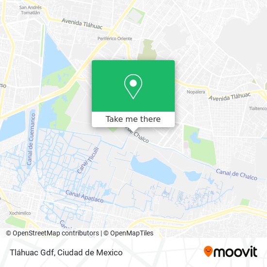 Tláhuac Gdf map