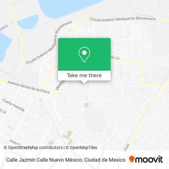 Mapa de Calle Jazmín Calle Nuevo México