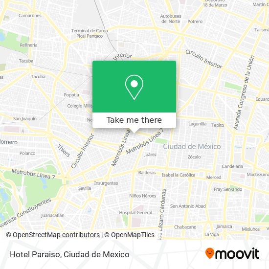Hotel Paraiso map