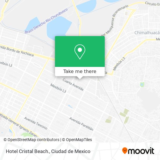 Hotel Cristal Beach. map