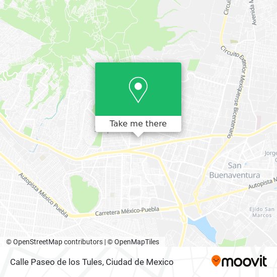Calle Paseo de los Tules map