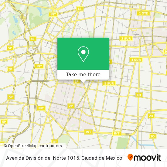 Avenida División del Norte 1015 map