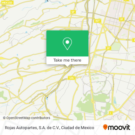 Rojas Autopartes, S.A. de C.V. map