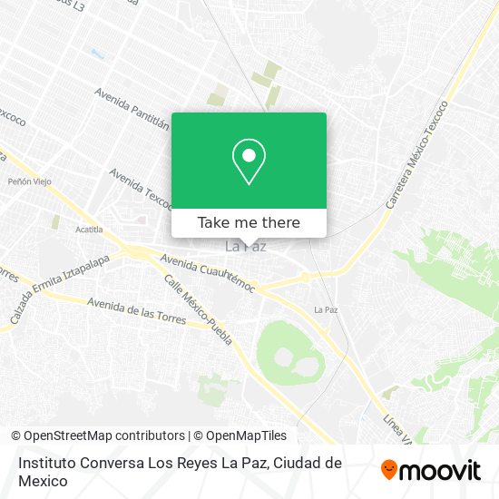 Instituto Conversa Los Reyes La Paz map