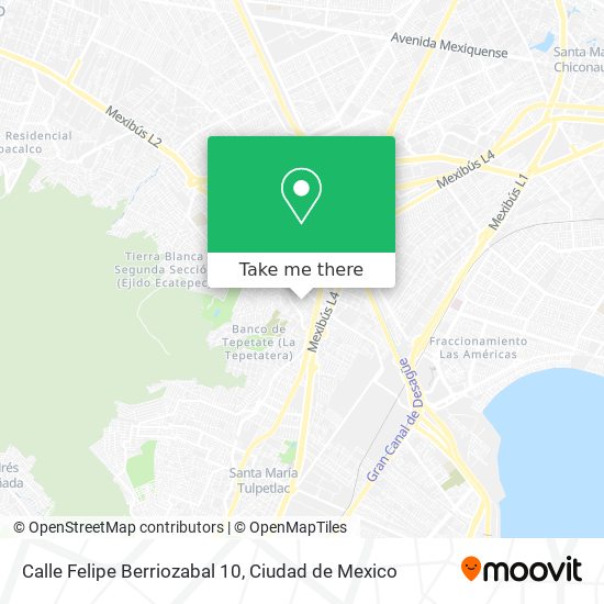 Mapa de Calle Felipe Berriozabal 10