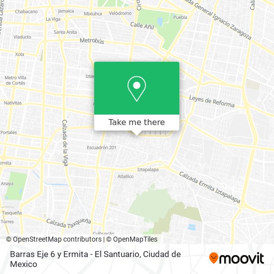 Barras Eje 6 y Ermita - El Santuario map