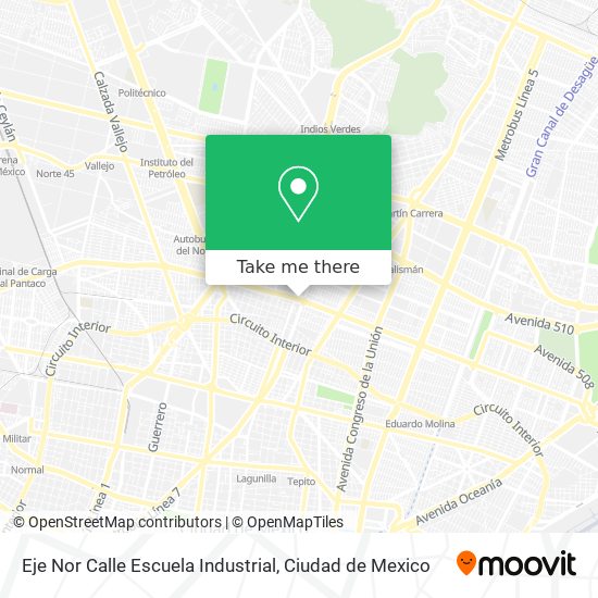 Eje Nor Calle Escuela Industrial map