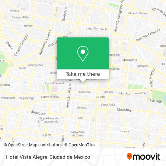 Mapa de Hotel Vista Alegre
