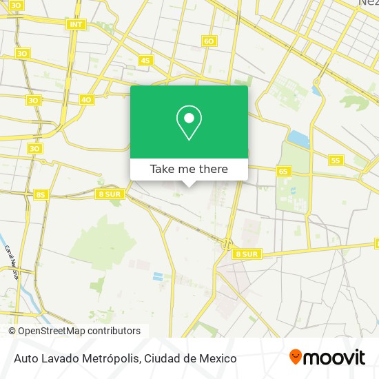 Auto Lavado Metrópolis map