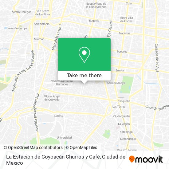 La Estación de Coyoacán Churros y Café map