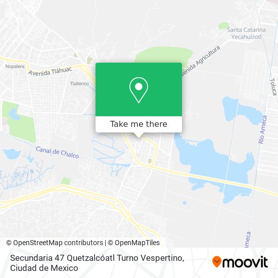 Secundaria 47 Quetzalcóatl Turno Vespertino map