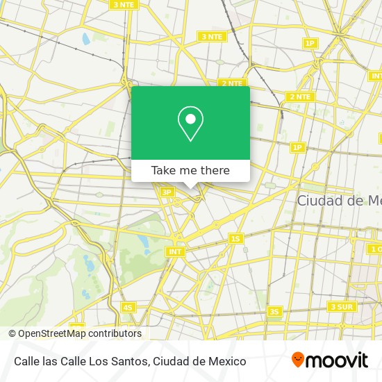 Calle las Calle Los Santos map