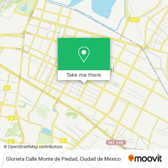 Mapa de Glorieta Calle Monte de Piedad