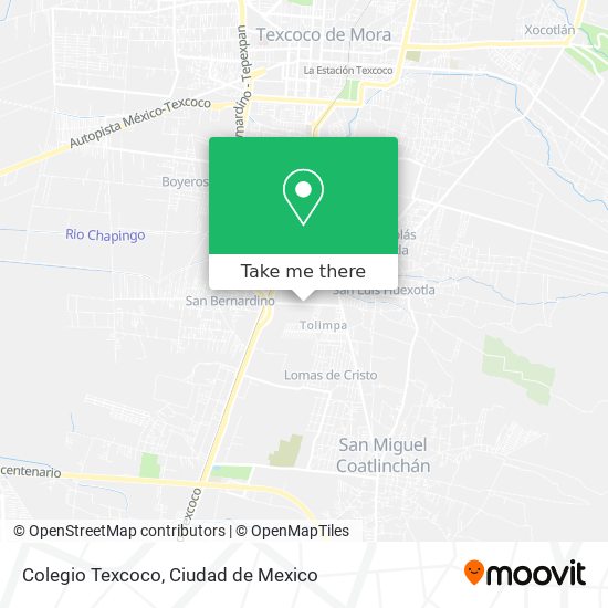 Colegio Texcoco map