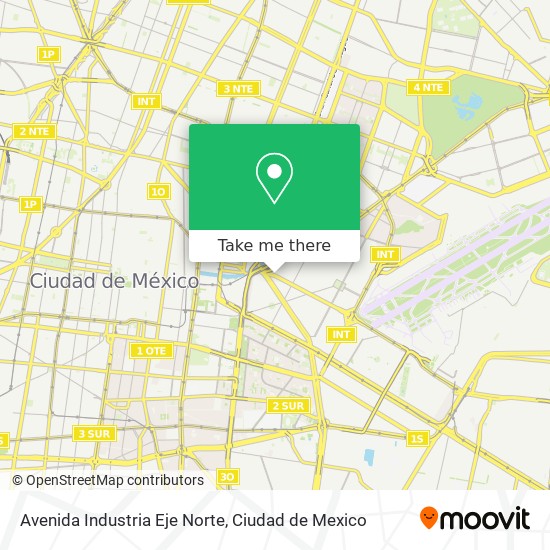 Avenida Industria Eje Norte map
