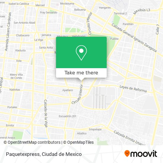 Paquetexpress map