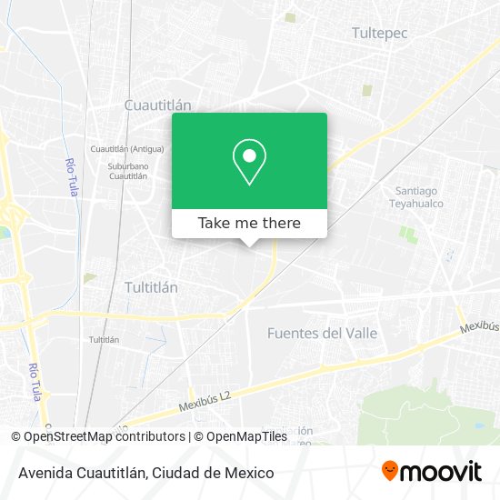 Mapa de Avenida Cuautitlán