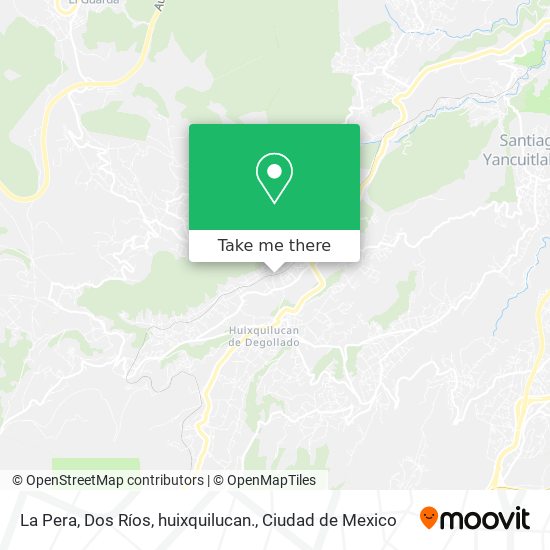 La Pera, Dos Ríos, huixquilucan. map