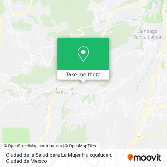 Ciudad de la Salud para La Mujer Huixquilucan map