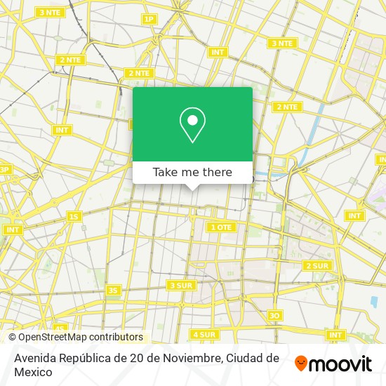 Avenida República de 20 de Noviembre map