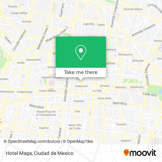 Hotel Maga map