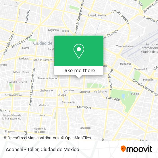 Aconchi - Taller map