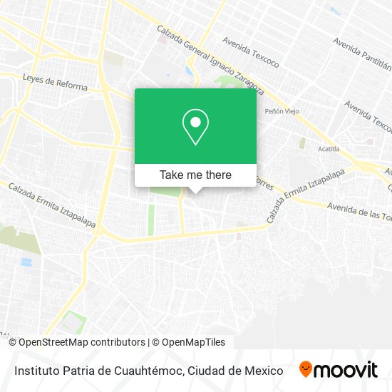 Instituto Patria de Cuauhtémoc map