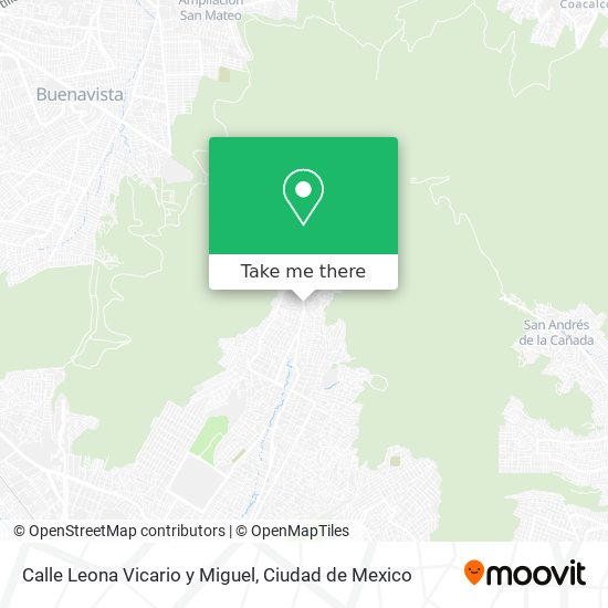 Calle Leona Vicario y Miguel map