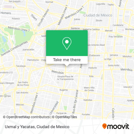 Uxmal y Yacatas map