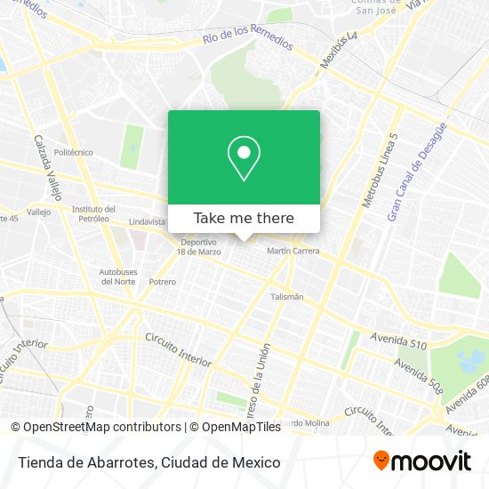 Mapa de Tienda de Abarrotes