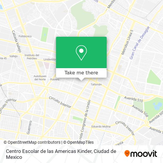 Mapa de Centro Escolar de las Americas Kinder