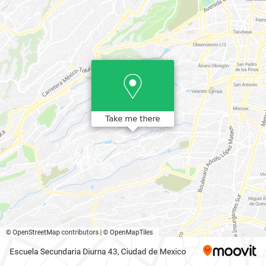 Mapa de Escuela Secundaria Diurna 43