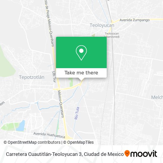 Carretera Cuautitlán-Teoloyucan 3 map