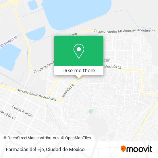 Farmacias del Eje map