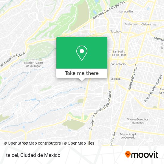 Mapa de telcel