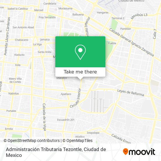 Mapa de Administración Tributaria Tezontle