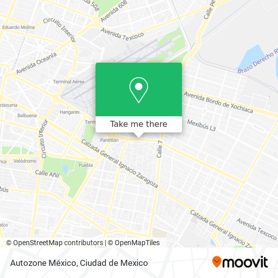 Autozone México map