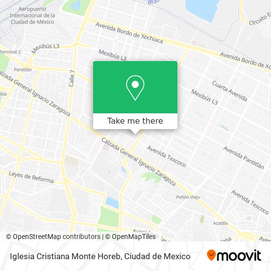 Mapa de Iglesia Cristiana Monte Horeb